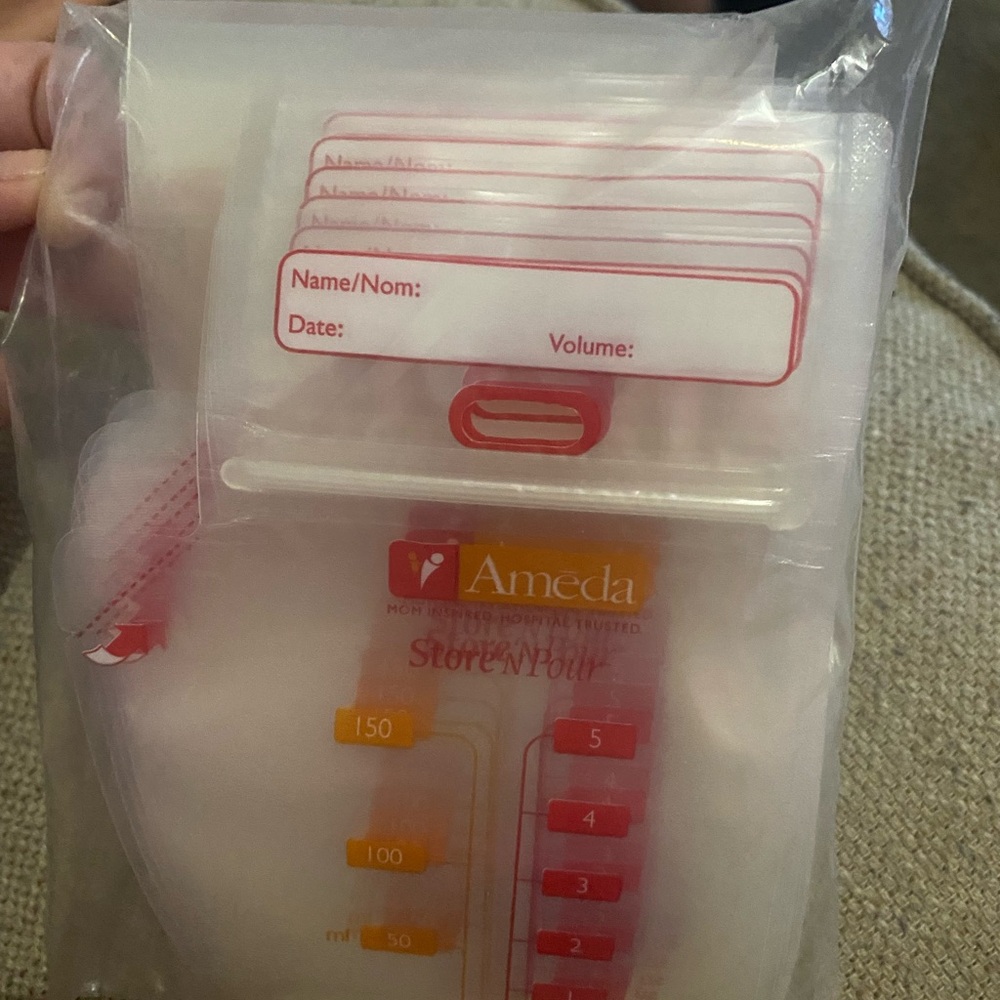 Ameda Breast Milk Storage Bags - Clear